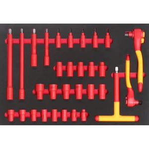 Electric Insulating Tool 68pcs CR-V Foam Mat OEM New Energy Socket Wrench bar Plier Knife Screwdriver
