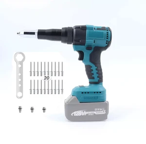 21V Industrial-Grade Cordless Electric Screwdriver for Home Use 2.4-4.8mm with LED Light Electric Rivet Gun 12000N Torque