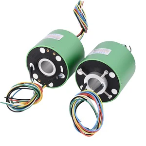 Rotary electrical connector 12 wires 10A/2A for through hole bore size 25.4mm OD 86mm Eayonsy slip ring