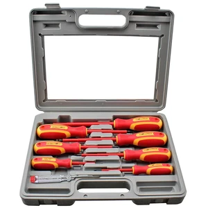 Portable 8 Piece Interchangeable Magnetic Bit Kit Insulated Electrician Insulating Screwdriver Tool Set