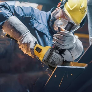 Factory Supply Brushless Cordless Angle Grinder Battery-Powered Slide Adjustable Speed Setting for Heavy Duty Grinding Polishing