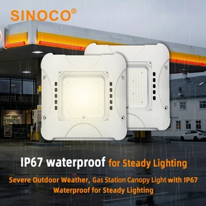 High Strength Aluminum Premium LED Driver 50000 Hours Service Time Safe Garage Lighting Low Bay Luminaire LED Canopy Light