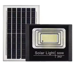 Solar Flood Light Outdoor Remote 6000K Bright White Floodlights Ip67 Waterproof Solar Power Security Light Auto