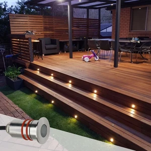 gouly Low Power Led Deck Light Smart Remote Control Ip67 Waterproof Outdoor Underground Buried Yard Lamp