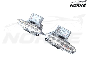 New Waterproof Carbon Rear Bumper Reflector Light Plug & Play Fit for GTR R35 Lower Bracket Brake Auxiliary Lamp
