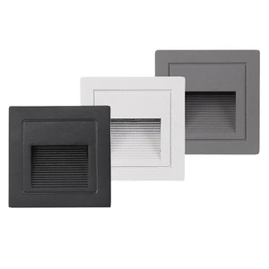Outdoor IP65 LED Wall Lamps 2W 3W 5W Recessed Stair Step & Corner Lights with Aluminum Body