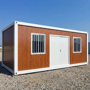 Fast Delivery Moisture Proof & Light Weight For Civil Engineering Camp Detachable Container House Flat Pack Container House