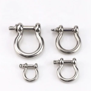 SS304 Types of Bow Shackle U.s Drop Forged d Shackles Quick Link
