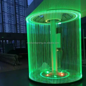 5mm Mma Optical Fiber Lighting Cable with Side Glow LED for Contour/Outline Decoration