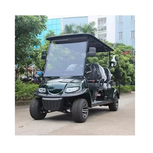 High-Strength Metal Trapezoidal Frame 60-80Mile 4 Seater Electric Club Car 72V 5Kw Electric Golf Carts for Adult Pick