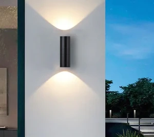 Modern Outdoor up Down Wall Light Double Head Singe Head Design Lamp Sconce Wall Pack 5W Home Decorative Wall Boundary Lighting