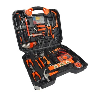 120pcs Electric Hardware Tool Set Household Electric Drill & Screwdriver Electrician Repair Box