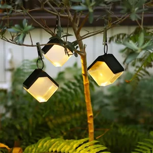 RGB & Warm White Solar LED Wall Light IP44 Rated Outdoor Garden Lamp with PVC Hanging Design CRI95 75 Beam Angle