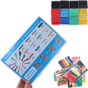 328pcs 530pcs Heat Shrink Tube Sleeving Cable Tubing 8 Size Mixed 530 environment-friendly color heat-shrinkable tube set