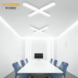 WOOJONG LED Batten 55W 4000 Luminous Linear Cross Light Surface Mounted IP20 Rated Hot Selling Energy Saving 120 Degree Beam
