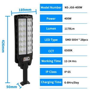 Solar Led Street Light Outdoor Waterproof IP65 Waterproof Outdoor Pole Lamp Outdoor Garden Solar Led Lawn Bollard Lights