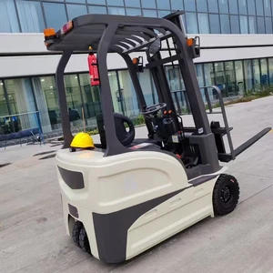 Light Duty Mini Telescopic Electric Forklift With Hydraulic Side Shifter Solid Tires Lead-Acid Battery-Indoor/Outdoor Use
