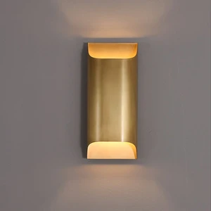 Hot Sale Modern Rectangular Indoor Wall Sconce Lamp Bedside Stairs Luxury Gold Black Simple Wall Light