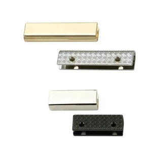 Ivoduff Various Color Metal Rectangle Strap End Clip Buckle Clasp for Handbag