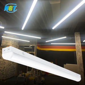 8Ft 100W LED Surface Mount Strip Light, 5 Wattage and 5 CCT selectable LED Linear Strip Light Commercial Garage Ceiling Fixture