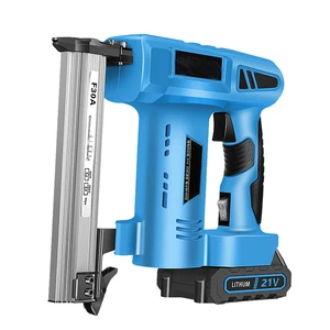 Wholesale Direct Sales 21V Electric Cordless Nail Gun Power Tool Woodworking DIY With Battery and Charger