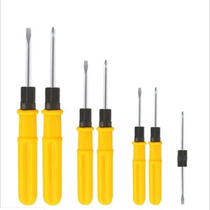 Electrician Multifunction Screwdriver Set with Slotted Star Flathead Tips Black Finish Anti-slip Handle Covers