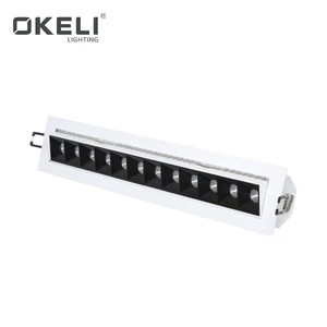 OKELI Factory New Design Office Smd Aluminum 7watt 12watt 24watt Led Linear Light Price