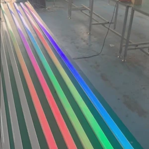 3 Meters Length Wall Washer Light Decoration Porch Linear Facade Lighting Neon Tube Wave Pattern Digital Tube Lamp