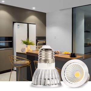 LED Spotlight Bulb E27 3W 5W COB Cup Lamp Warm Light Source For Restaurant Downlights