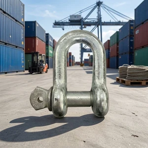 Heavy Duty D Shackle 45#l Straight Shackle Lifting Sling Connecting Shackle