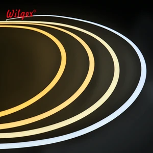 Solid Silicone Omnidirectional 3D LED Neon Light Free Vertical/Horizontal Bending for Creative Installations & Complex Shapes.