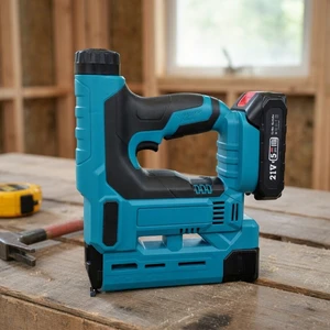High Efficiency 20V Cordless Brad Nailer Professional Gauge Electric Nail Gun with Battery for Furniture Assembly