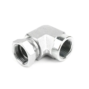 Hydraulic Hose Fittings 1502 Female Compression Fitting Threaded Elbow Rotary Joint 1/8