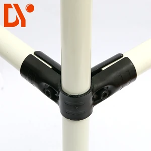 HJ-2 Lean Pipe Fittings Lean Pipe Joints / Lean Tube Connector for Workbench Trolley Cart Shelf