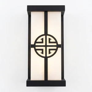 Modern Minimalist Outdoor Hotel Villa Exterior Mounted Decorative Wall Lamp Garden Sconce LED Wall Light PP Material 110-265V