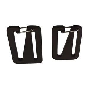 Guangzhou Hardware High Quality Zinc Alloy Carabiner Snap Buckle 10mm 20mm 25mm Sizes with Elastic Feature Metal G Hook for Bags