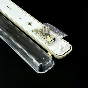 Double T8 LED Tri-proof Fluorescent Replacement Housing 1.2m IP65 Waterproof Batten Shell for Factory Workshop Use
