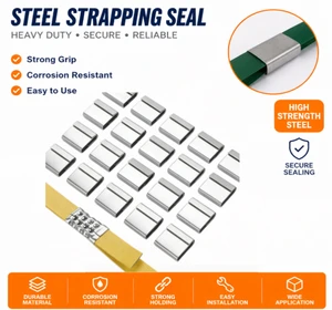 Thickened Steel Packing Buckle High Breaking Strength Metal Clip for Factory Heavy Goods Band Binding