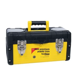 Tools Factory Wholesale Portable High Strength Thickened Stainless Steel Tool Box Flip-style Closure for Household