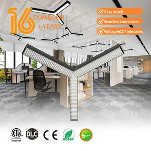 Ultra Thin Aluminum Hexagon Profile Anti-Glaring LED Linear Light for Garage Industrial Use IP44