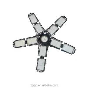 Deformable LED Garage Light with 3/6/7 Adjustable Panel LED Bulb Night Lamp for Workshop Warehouse Shop E26/E27 Ceiling Lighting