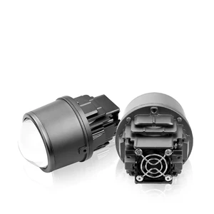 85W High-Power 3-inch Yellow LED Double Lamp Cup Three Aluminum Waterproof 12V Driving Lights 3000k Fog Lamp for Cars