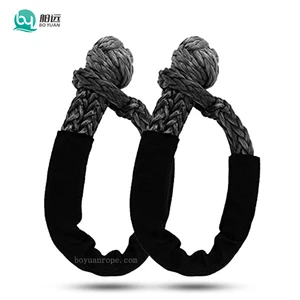 Braided UHMWPE Soft Shackles Anti-abrasion Synthetic Shackle Ropes Offroad Towing Shackle Car Hardware Accessories