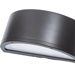 ETL Vertical Light Full Cut off Outdoor up and Down LED Wall Pack Lighting IP65 Wall Light Half Moon Shapes With Motion Sensors