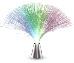 New Calming Mood Night Light Sensory Fiber Optic Lamp LED Color Changing Fiber Optic Lights With Cone Base