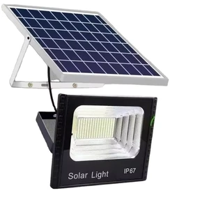 LED Solar Flood Lights 60W 100W 200W 300W 400W Outdoor Waterproof Reflectors Solar Powered Spotlights with Remote Control Garden