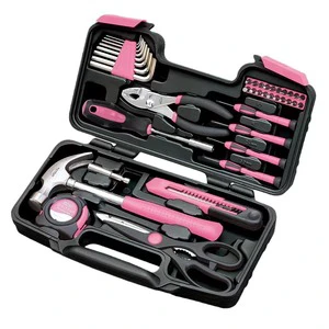 Customizable Carbon Steel Household Repair Hardware Tool Set, All-in-One DIY Hand Tools Kit with Portable Hard Carry StorageCase