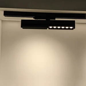 Track Lighting Grille Spotlight Turning Opposite Angle High Brightness Aluminum Led Track Lights for Gallery Museum Wall Washer