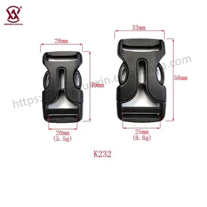 Wholesale Factory Accessories Customized Color Adjustable Buckles Custom Plastic Side Quick Release