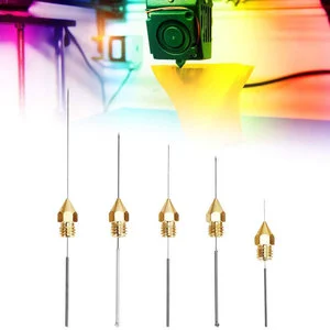Cross-border 3D Printer MK8 Nozzle Kit with Brass Material Including 25 Nozzles Cleaning Needle Tweezers Wrench Tool Set